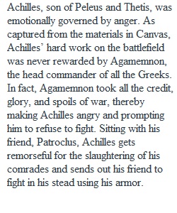 Iliad and Self-Destruction